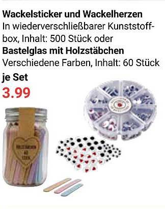 Wackelsticker und Wackelherzen - Bastelspaß für Groß und Klein