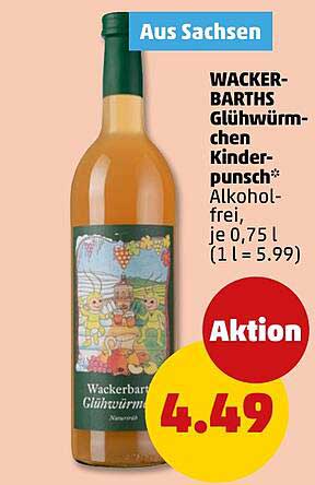 Wackerbarths Glühwürmchen Kinderpunsch 0,75 l - Alkohol-frei