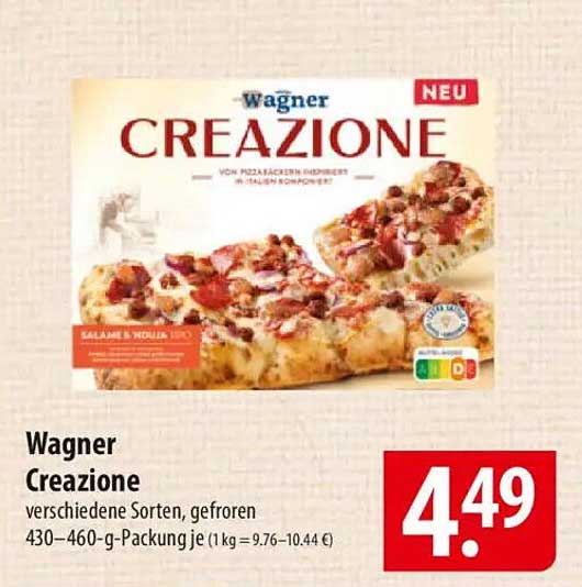 Wagner Creazione - verschiedene Sorten, gefroren