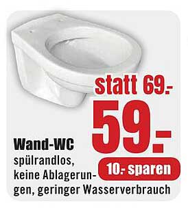 Wand-WC spülrandlos - Hochwertige Sanitärlösung für Ihr Zuhause
