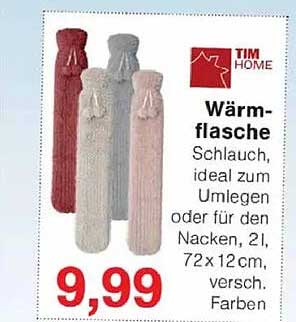 Wärmflasche von TIM HOME - perfekter Komfort für kalte Tage
