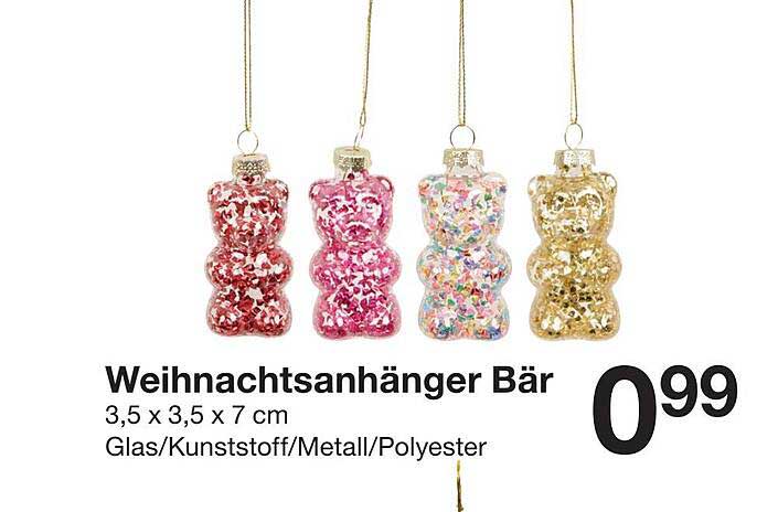 Weihnachtsanhänger Bär