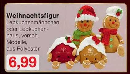 Weihnachtsfigur Lebkuchenmännchen oder Lebkuchenhaus, verschiedenste Modelle