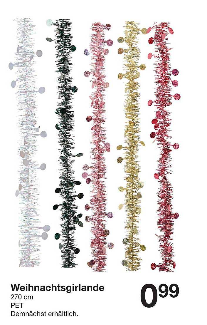 Weihnachtsgirlande 270 cm