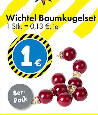 Wichtel Baumkugelset 8er-Pack