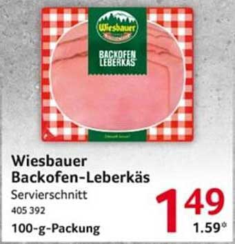 Wiesbauer Backofen-Leberkäse Servierschnitt 100-g-Packung