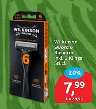 Wilkinson Sword 6 Rasierer inkl. 1 Klinge Stück
