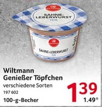 Wiltmann Genießer Töpfchen Sahne-Leberwurst