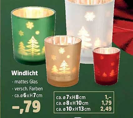 Windlicht aus mattem Glas in verschiedenen Farben