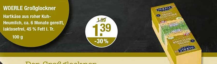 WOERLE Großglockner Hartkäse 100 g