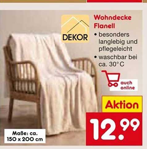 Wohndecke Flanell