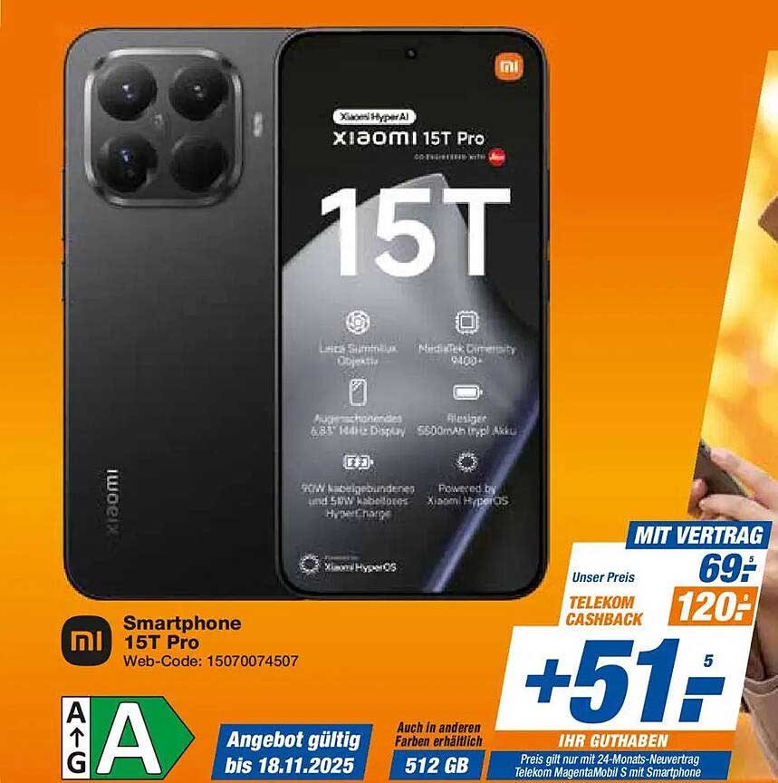 Xiaomi 15T Pro Smartphone mit Vertrag