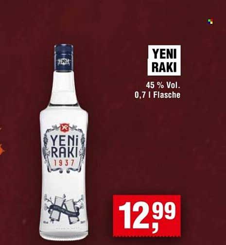 Yeni Raki 0,7 l Flasche - 45 % Vol.