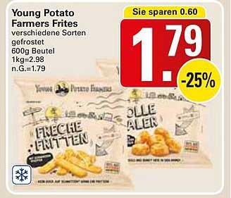 Young Potato Farmers Frites - verschiedene Sorten gefroren 600g Beutel