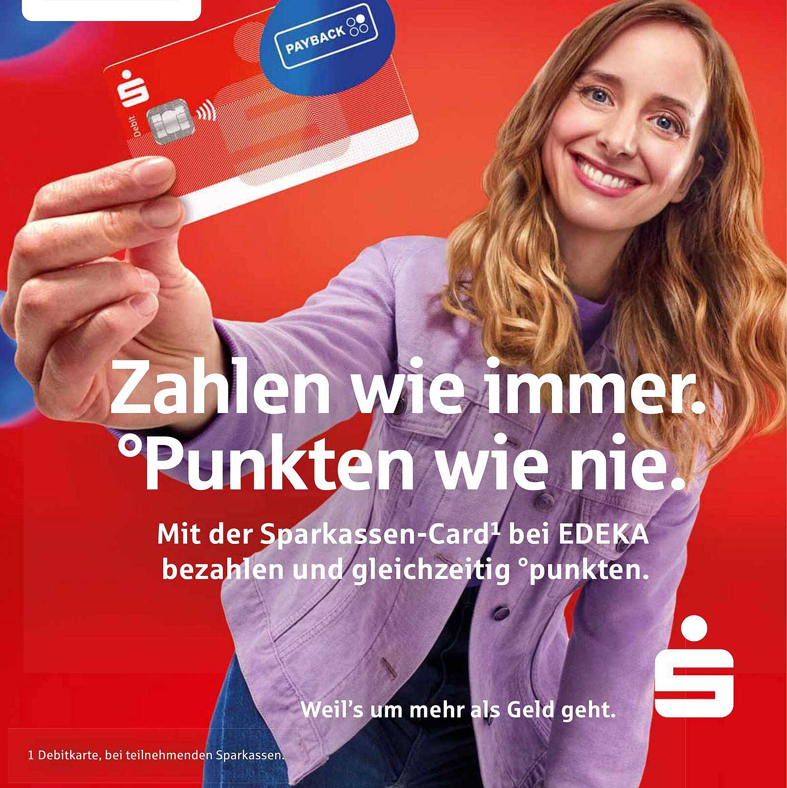 Zahlen wie immer. Punkten wie nie. - Sparkassen-Card bei EDEKA