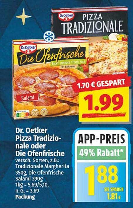 Luxus Dr Oetker Pizza Angebot Fotosnull