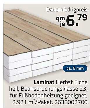 1 Paket Laminat Wieviel Qm