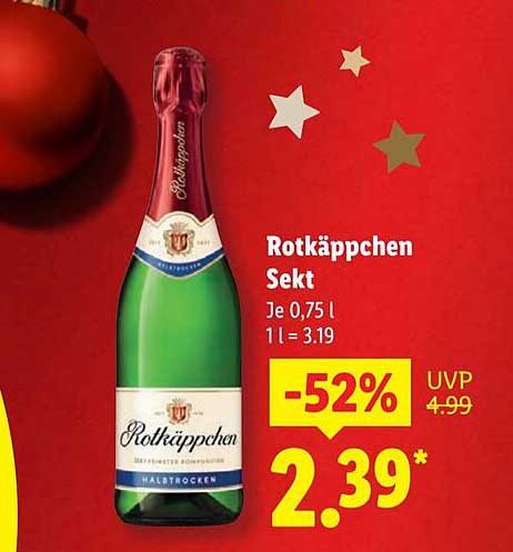 Fabelhafte Lidl Rotkppchen Sekt Ebenbild