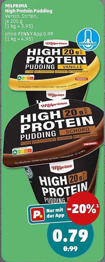 MILPRIMA High Protein Pudding Versch. Sorten, je 200 g