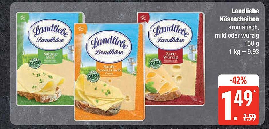Landliebe Käsescheiben Angebot bei Edeka Landliebe Käsescheiben Angebot bei Edeka