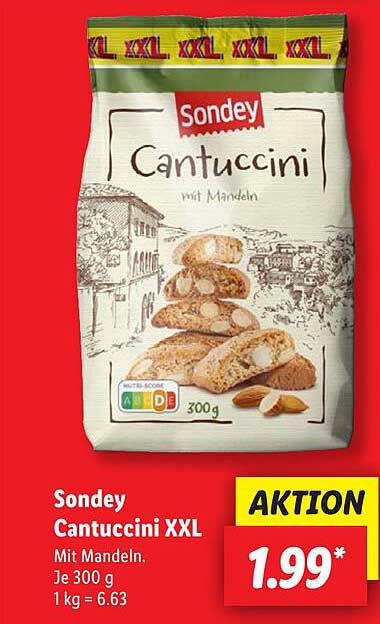 Sondey Cantuccini Xxl Angebot bei Lidl - ProspektGuru.de