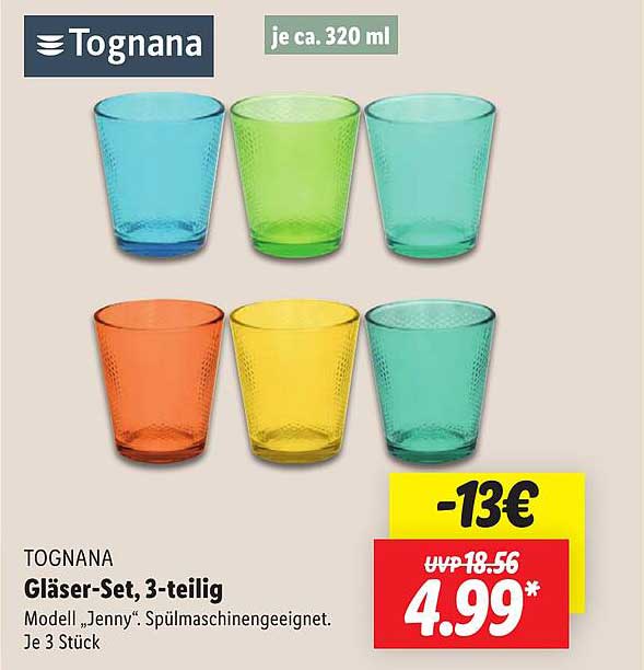 Tognana Claire Set Of 3 Wine Glasses Ab 13,55 € | Preisvergleich Bei