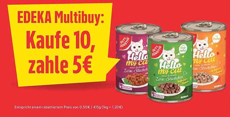EDEKA Multibuy: Kaufe 10, zahle 5€