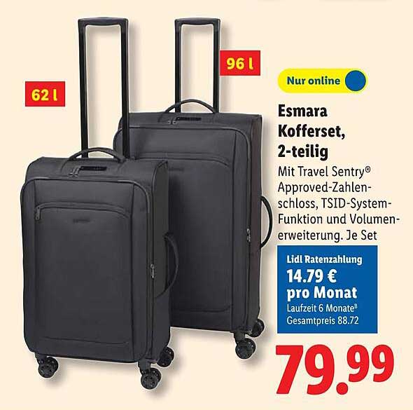 Esmara Kofferset, 2-teilig