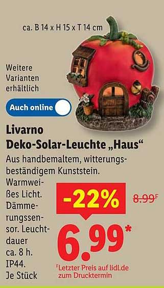 Livorno Deko-Solar-Leuchte „Haus“