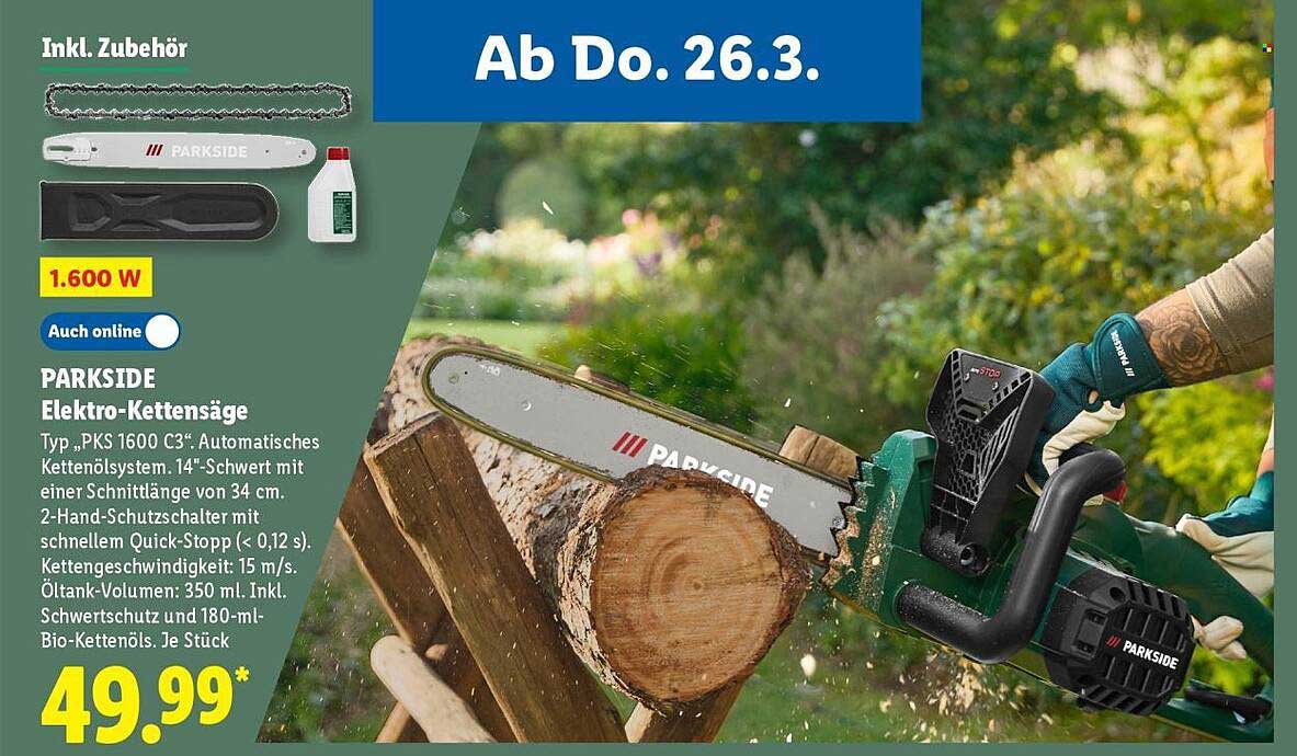 Elektro-Kettensäge „1835-5“ Angebot bei Hagebau - ProspektGuru.de