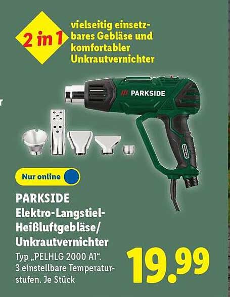 PARKSIDE Elektro-Langstiel-Heißluftgebläse/Unkrautvernichter