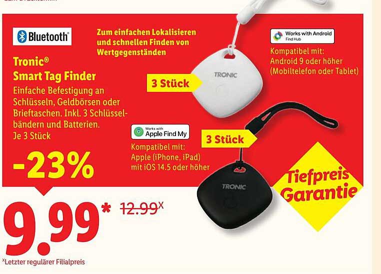 Tronic® Smart Tag Finder