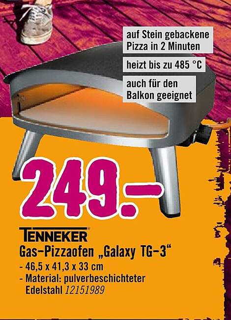 Gas-Pizzofen „Galaxy TG-3“ von Tenneker