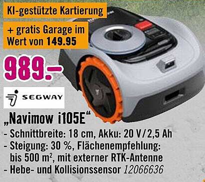 Navimow i105E – Der intelligente Mähroboter von Segway