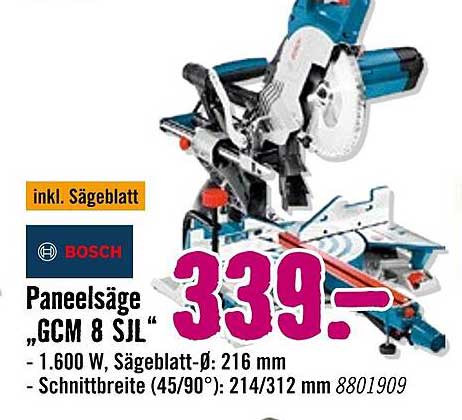 Paneelsäge „GCM 8 SJL“ von Bosch