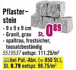 Pflasterstein – Granit, grau, spaltrau, frostsicher, tausalzbeständig
