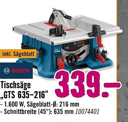 Tischsäge „GTS 635-216“