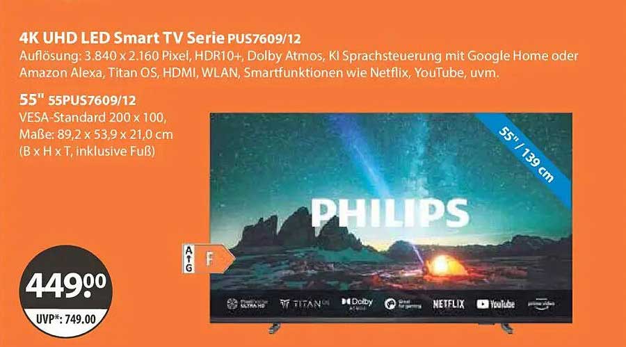 4K UHD LED Smart TV Serie PUS7609/12