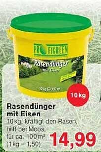 Rasendünger mit Eisen