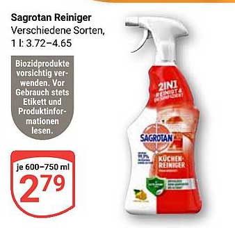 Sagrotan Reiniger Verschiedene Sorten, 1 l