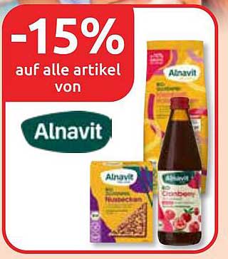-15% auf alle Artikel von Alnavit