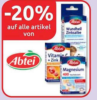 -20% auf alle Artikel von Abtei