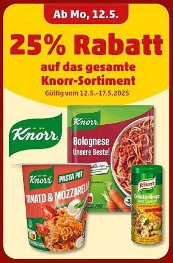 25% Rabatt auf das gesamte Knorr-Sortiment