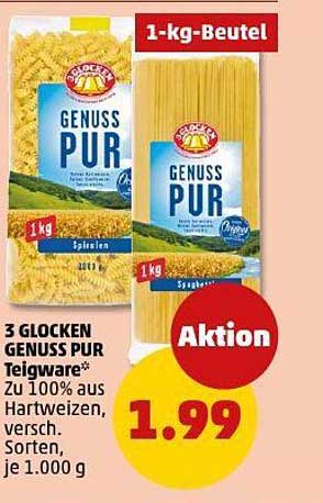 3 GLOCKEN GENUSS PUR Teigware 1 kg