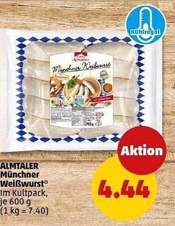 ALMTALER Münchner Weißwurst 600 g