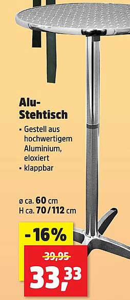 Alu-Stehtisch