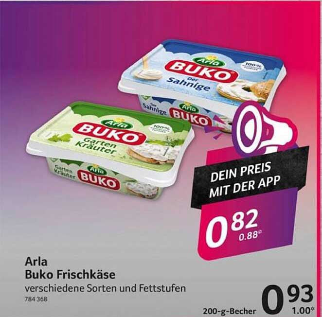 Arla Buko Frischkäse – verschiedene Sorten und Fettstufen