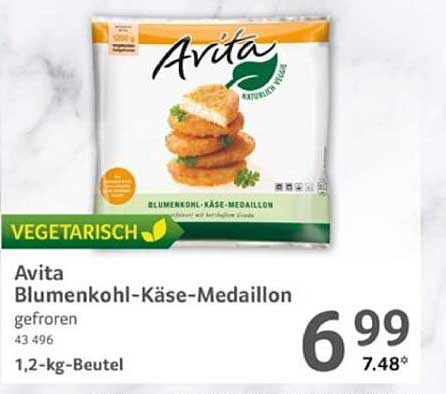 Avita Blumenkohl-Käse-Medallion 1,2 kg