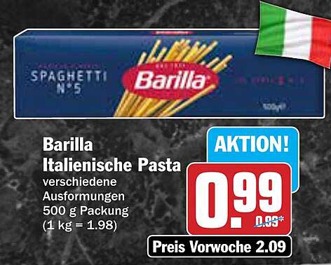 Barilla Italienische Pasta 500 g - Aktionspreis!