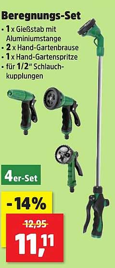 Beregnungs-Set – 4-teiliges Set für Ihre Gartenbewässerung